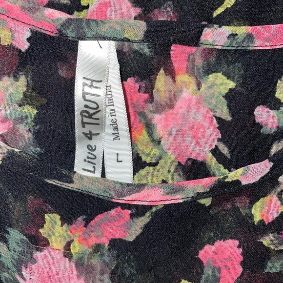 Sheer floral top - Picture 2 of 3